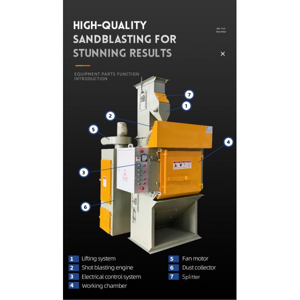 Automatic Shot Blasting Cleaning Machine Crawler Type Shot Blasting Machine