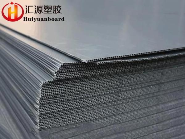 Super Light Custom Size Grey PP Corrugated Plastic Sheets Fireproof