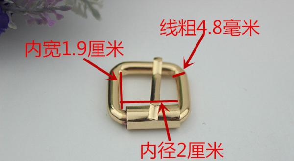 Factory Designer Gold Iron 20 MM Metal Clip Roller Pin Blank Belt Buckle For Bags