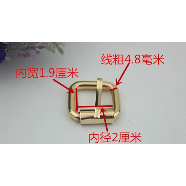 Factory Designer Gold Iron 20 MM Metal Clip Roller Pin Blank Belt Buckle For Bags