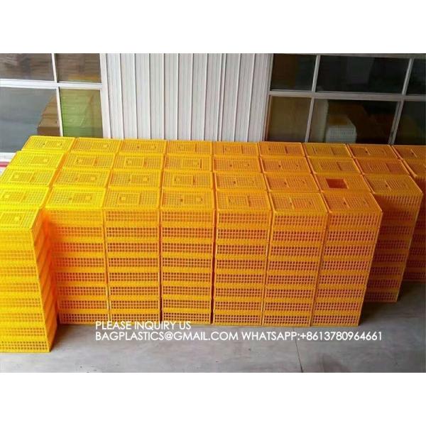 Plastic Poultry Transport Cage Transport Box Transportation Crate Chicken, Duck, Goose Cage