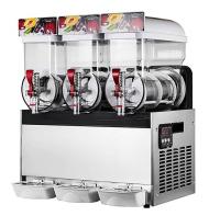 machine de neige fondue de glace de l'acier inoxydable 500W avec trois réservoirs pour la boisson 15L×3