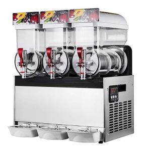máquina de aço inoxidável da lama do gelo 500W com os três tanques para a bebida
