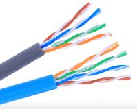 Cabo ethernet Unshielded prendendo interno Calibre de diâmetro de fios de UTP 305m CCA CAT5e Lan Cable 24
