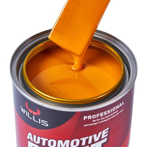 Willis 1K Basecoat Auto Refinish Car Paint Solid Color 1K 2K Acrylic Resin Coating Transparent Yellow Auto Repair Paint China