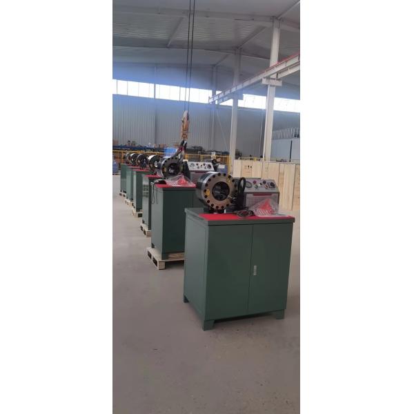 2 Inch 600 Ton Pressure Force Rubber Hose Crimping Machine Higher Model Green Color 220v/380v Voltage With 6-51mm Range And 10 Interchangeable Dies