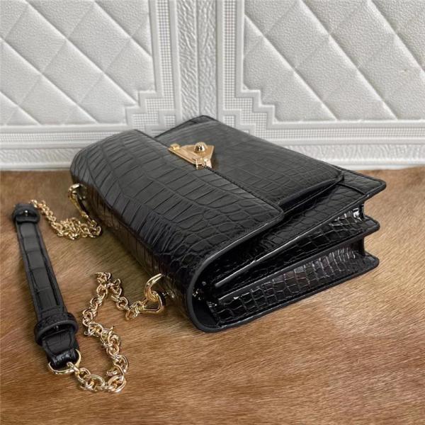 Authentic Crocodile Belly Skin Women Flap Purse Genuine Alligator Leather Lady Messenger Bag Female Single Shoulder Bag