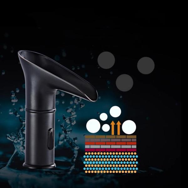SUS304 Automatic Infrared Induction Water Tap Faucet Cold And Hot All Copper