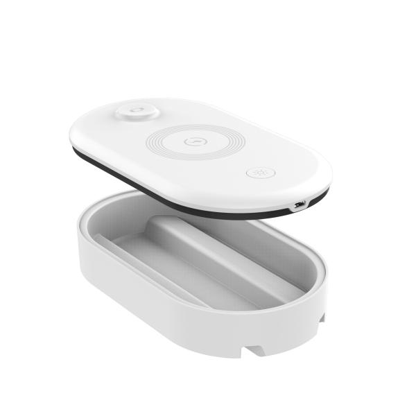 Многофункциональное беспроводное зарядное устройство 15 Вт 4 в 1 с УФ-дезинфекци