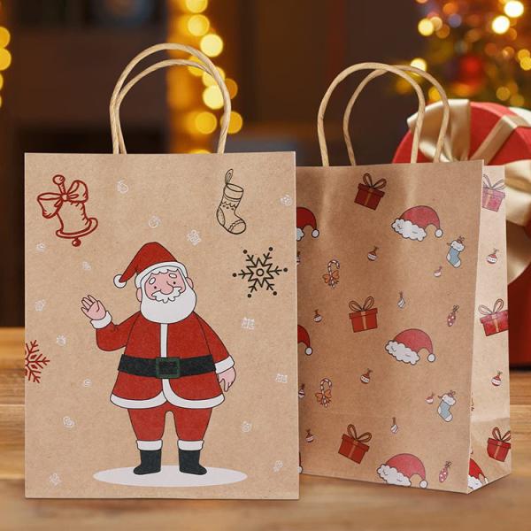Cheap Paper Bags Custom Printed Luxury Kraft Paper Shopping Bags Cheap Retail Packaging For Clothing Gifts