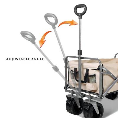 Collapsible Metal Folding Wagon 150L Capacity 100kg Load