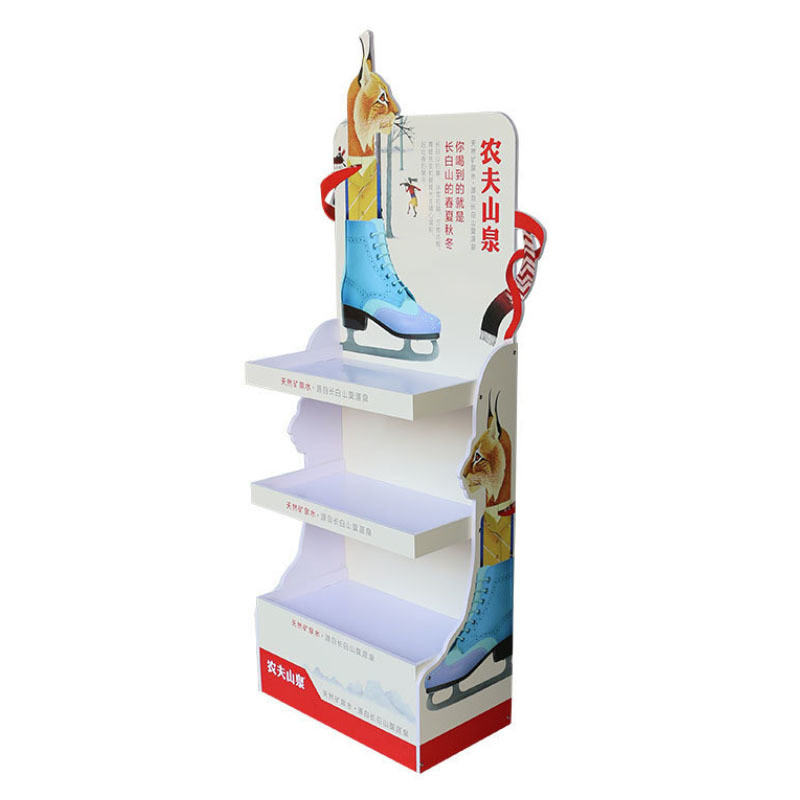 Custom Size Cardboard Paper Hard Rigid Shelving Rack for Store Shelves Display Racks