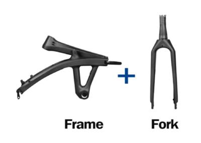 BXT Carbon Folding Bike Frame T1000 3K Weave Folding Bicycle Frame 20inch Black Matte