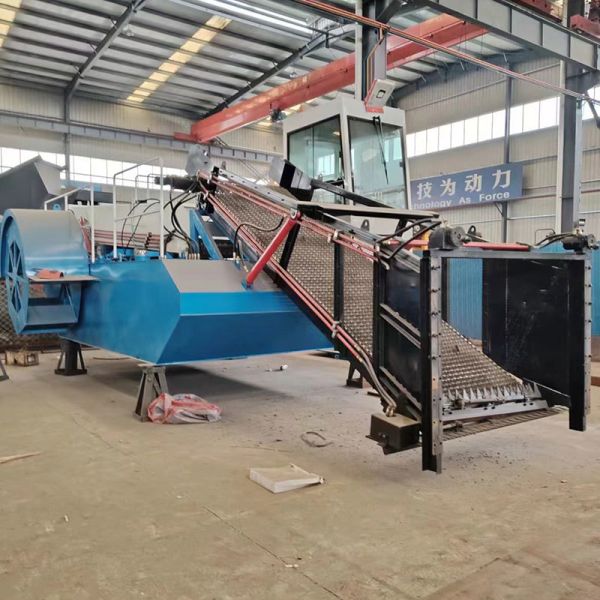 19000 KG Aquatic Weed Harvester with 4 Layers Anti-Rust Marine Paint and Automatic Hydraulic Control for River Cleaning