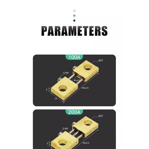 FL-19 75MV 100A 150A 200A 300A 400A 500A 600A 750A 1000A 1500A derivación de placa plana derivación CC para máquina de soldadura