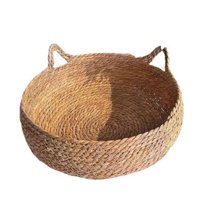 Camas removíveis de palha para animais de estimação Laváveis Quatro estações Universal Cama de Rattan de Gato