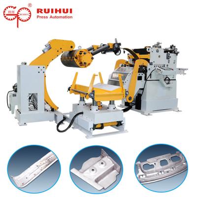 Alimentador automático do Straightener de Decoiler da folha da bobina para o perfurador de furo hidráulico bonde