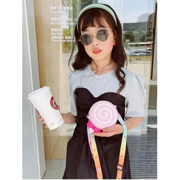 Lolipop Silicone Round Pencil Case For Stationery Supplie Pencil Pouch School Supplies Makeup Bag Storaoge Container