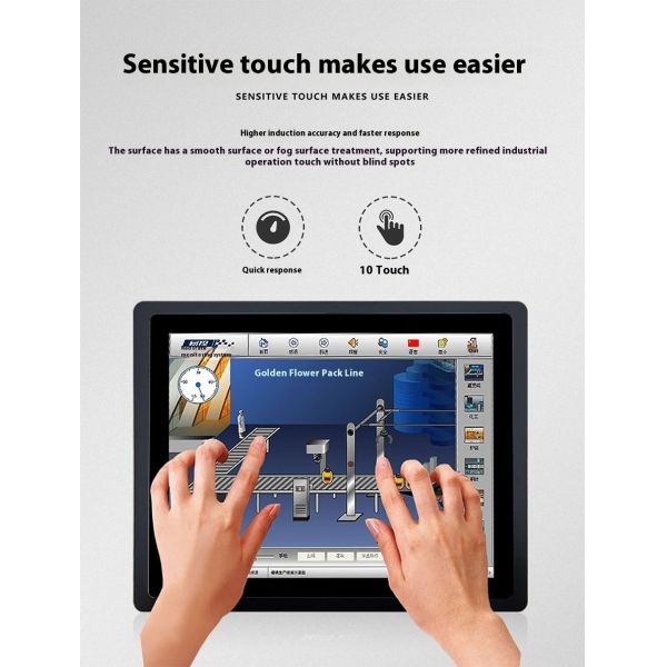 Custom All-In-One Industrial Tablet PC with Full Aluminum Enclosed Capacitive Screen Industrial Computer Accessory