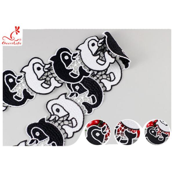 Цвет белизны черноты ширины отделки 7КМ шнурка платья девушки милого дельфина поли Милкы