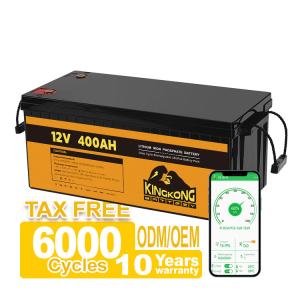Iluminación exterior 12V 200Ah Batería de ciclo profundo para almacenamiento solar
