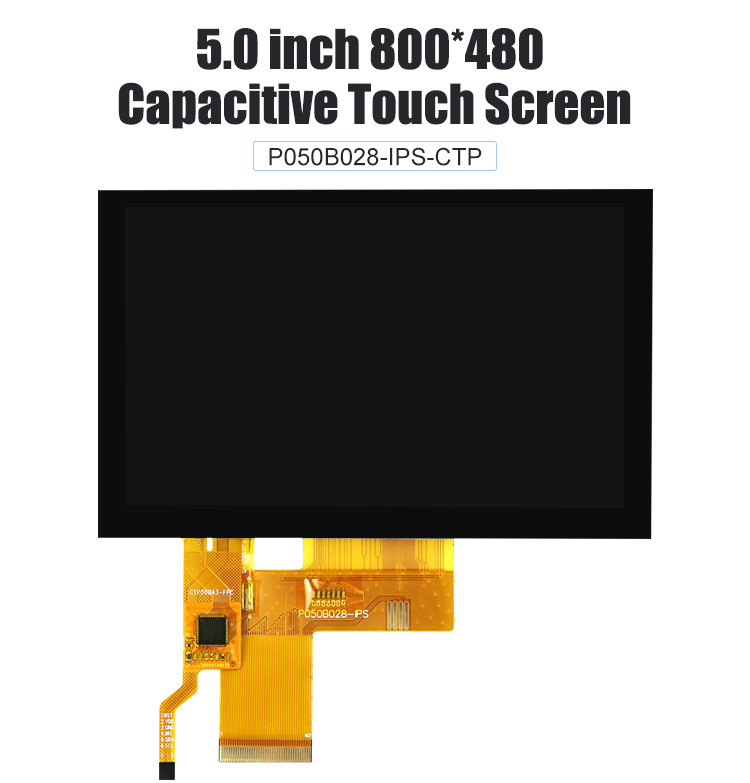 Polcd 108mm 5-дюймовый емкостный сенсорный экран 800X480 IPS TFT LCD дисплей