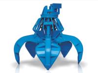 Q355Mn Steel Hydraulic Log Grab Excavator Log Grapple 450kg