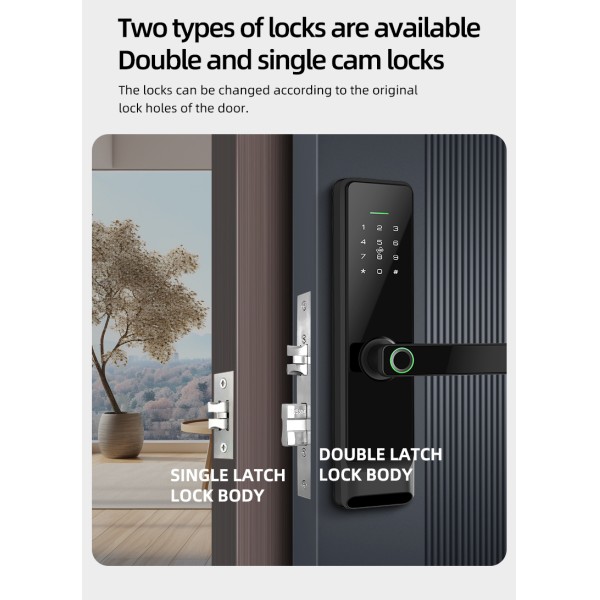 YAGU Ttlock App-controlled Smart Password Biometric Fingerprint Door Lock Fingerprint Password Door Lock Wholesale Factory