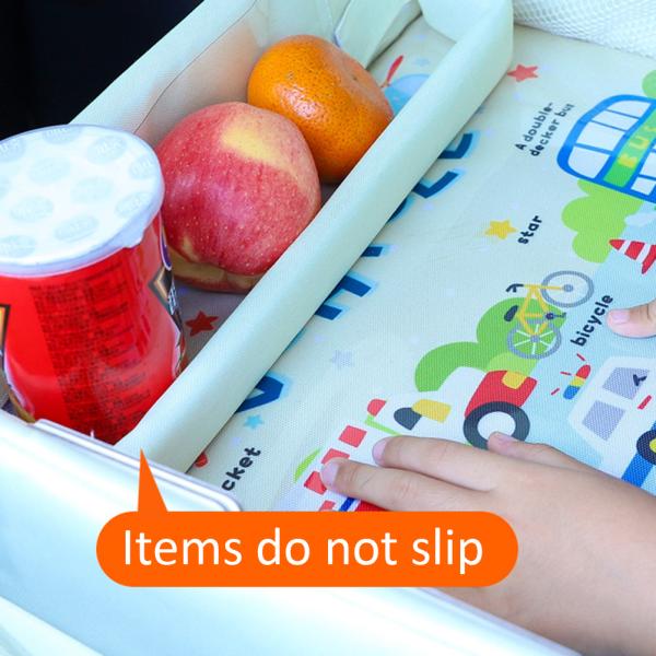 Historieta Toy Holder del niño del asiento de carro de Tray Plates Kids Drink Table del coche de bebé del poliéster