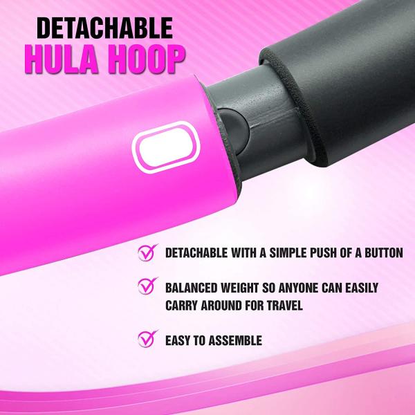 65cm 75cm Detachable Weighted Hula Hoop For Kids