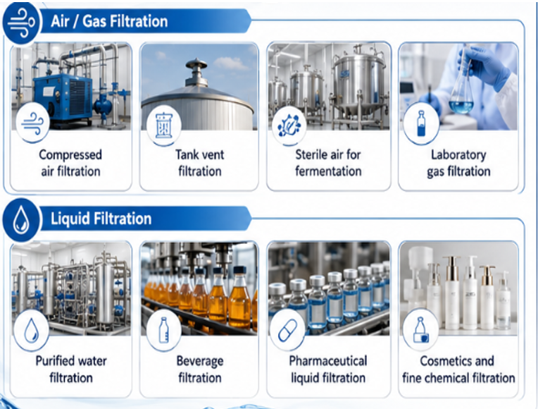 ISO certified SS304/316L Multi-Cartridge Filter Housing for RO Pretreatment & Industrial Water Treatment