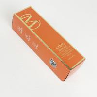 Pequeno Kit de Armazenamento de Cosméticos Laranja Caixa de Embalagem de Presente para Cuidados da Pele Com Papel de Prata Metálico
