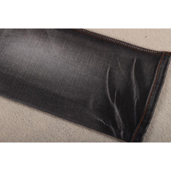 12oz Black Backside Double Layer Tie Dye and Carded Yarn Denim Fabric