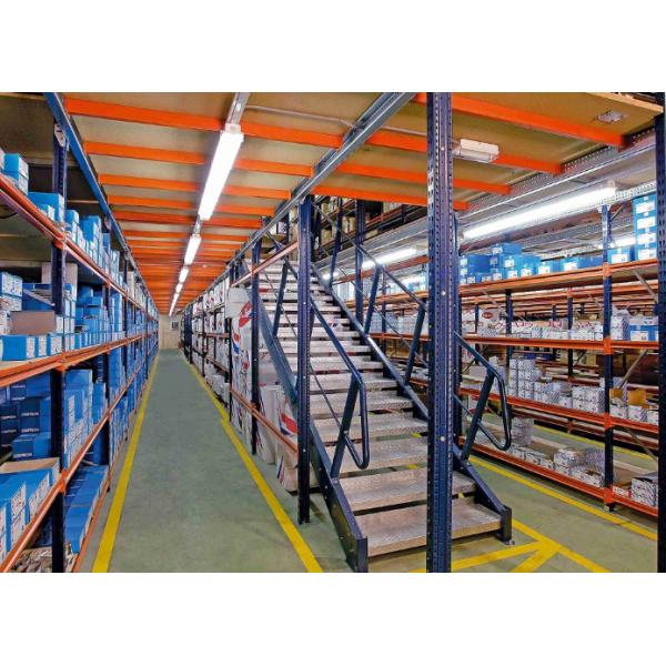 Assemble Industrial Mezzanine Floors , Pallet Rack Supported Mezzanine