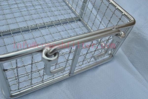 Long Life Stainless Steel Storage Basket For Steaming / Freezer / Kitchen