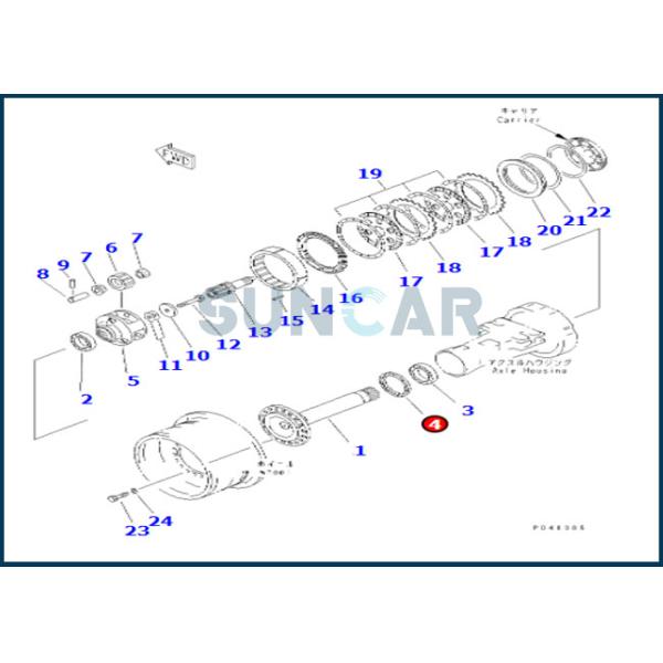 BQ5020F Rear Axle Drive Seal For Wheel Loader KOMATSU WA380-3 WA380-6