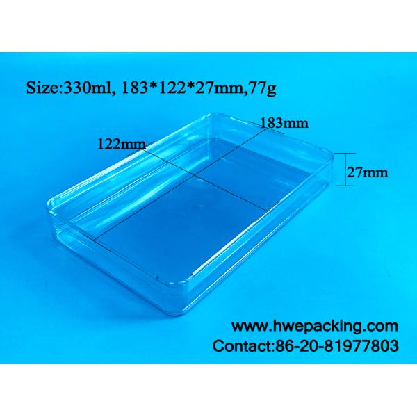 ящики для хранения квадрата 330ml пластиковые Stackable со съемной крышкой