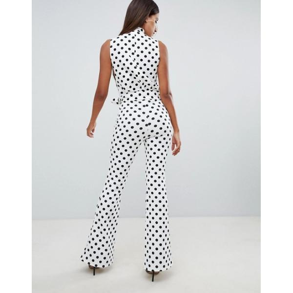 OEM high quality girls high neck jumpsuit in polka dot