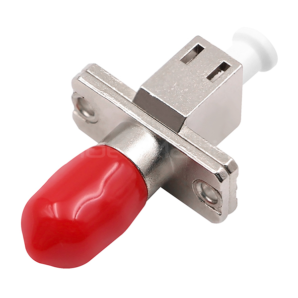 LC Female to ST Female Single Mode Simplex Metal Fiber Optic Adapter/Coupler without Flange (ЛС женский к СТ женский однорежимный прост металлический оптический адаптер/сцепление без фланца)