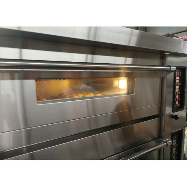 Stone Deck Pizza Oven , Stainless Steel Door Commercial Bread Oven