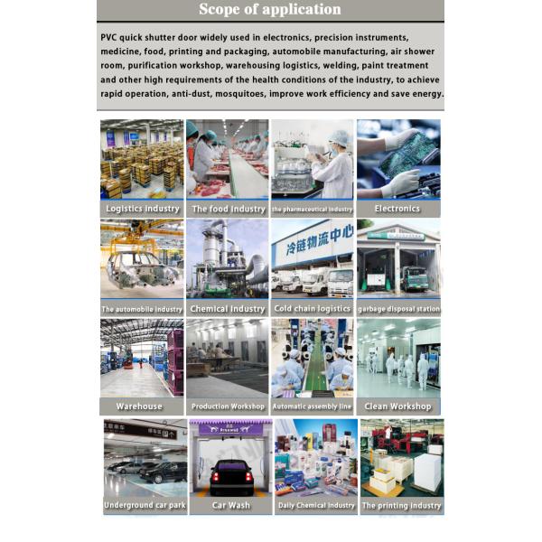 Небольшое техническое обслуживание теплоизоляция быстрые роликовые двери с 304 нержавеющей стали Автоматическое холодное хранение на складе