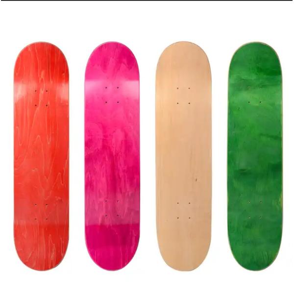 Blank Color Sleek Seven Ply Skateboards Wood City Skateboards For Pro Skaters