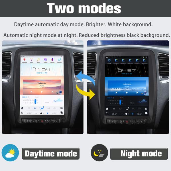 Viknav Car Radio Player For Dodge Durango (2014-2016) 12.1 Inch Android Multimedia Head Unit Car Stereo GPS Navigation