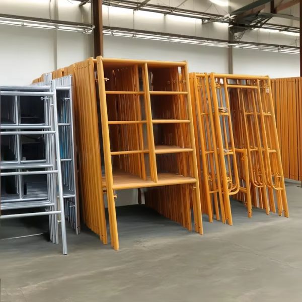 Construction Indoor Outdoor Use Q235 Steel Walk Through Movable Ladder Frame Steel Scaffolding