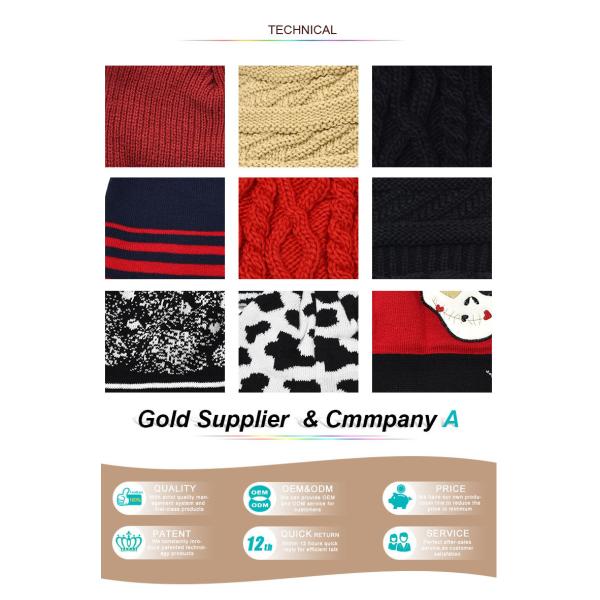 Ультрамодные теплые 56cm вяжут шляпы Beanie равнина покрасила водоустойчивое