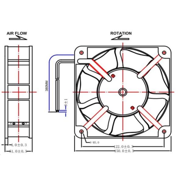 High Temperature Resistant Industrial Roof Ventilation Fans , AC Motor Cooler Fan