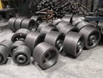 Accurate Size Grey Iron Castings Wheel Castings With Smooth Surface Finish Painting