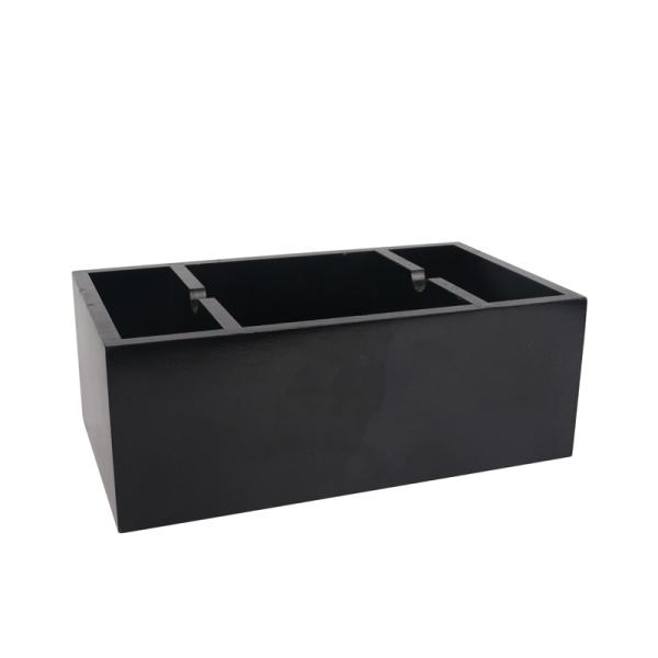 Simply Logo Printed Wooden Packaging Box Black Personalized Jewelry Box