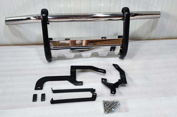 ODM 2018 Silverado Ford Raptor Front Bumper Silver Stainless Steel Material