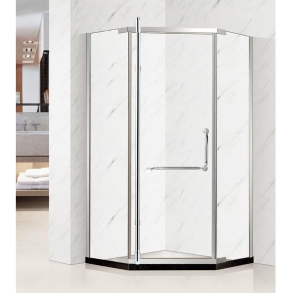Isolated Cabin Shower Room Accessories with Round Tray Shape and Sliding Open Style